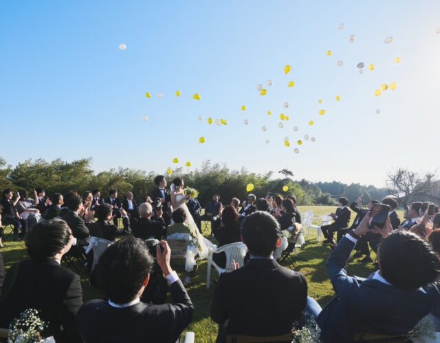 牧場挙式② 青空いっぱいに